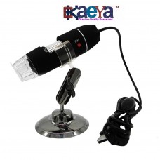 OkaeYa 8 LED USB Digital Microscope Endoscope Zoom Camera Magnifier Plus Stand detachable lens